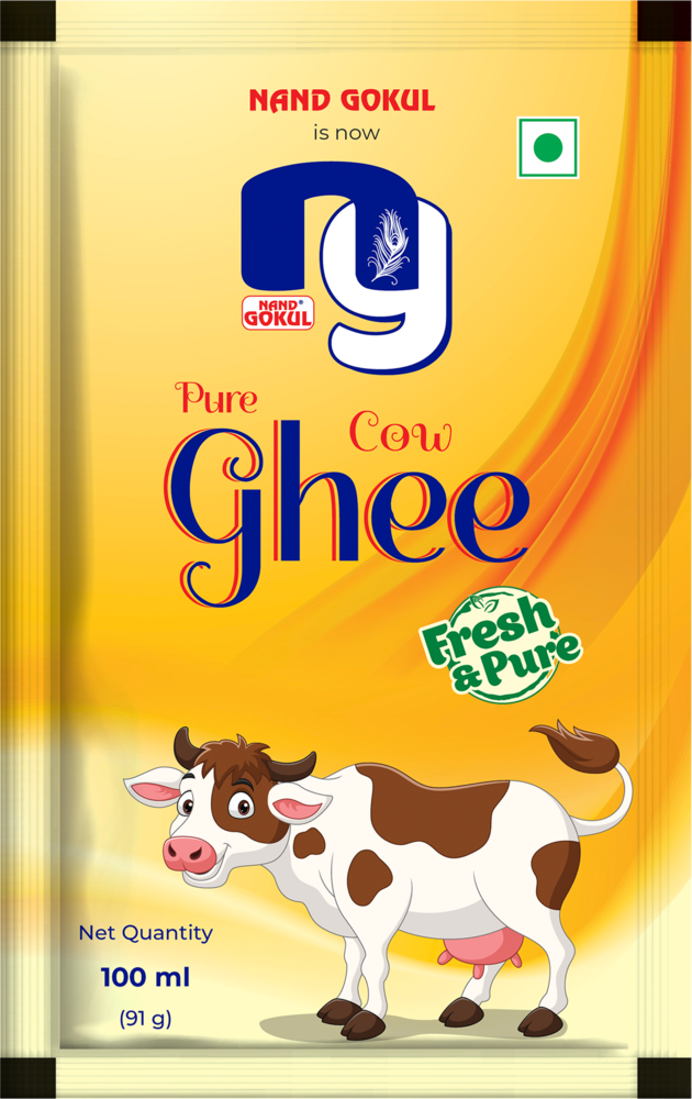 Nand Gokul Pure Cow Ghee — 100ml Pouch
