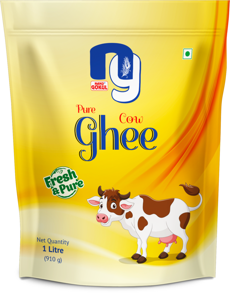 Nand Gokul Pure Cow Ghee — 1 Litre Pouch