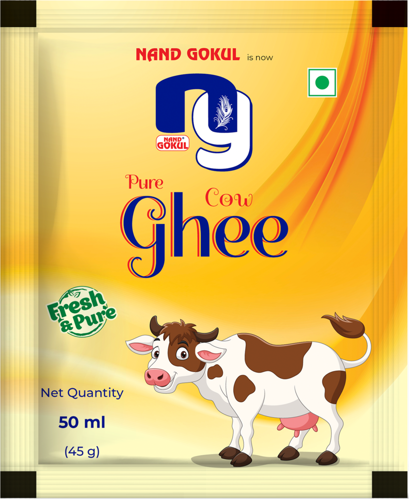 Nand Gokul Pure Cow Ghee — 50ml Pouch